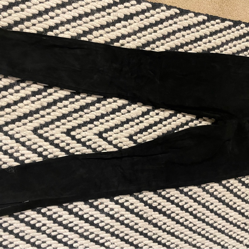 H&M Black AUTHENTIC SUEDE Trousers. Just in time for fall looks